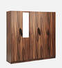 Maya 5 Door Wardrobe In Vintage Sheesham Finish With Mirror
