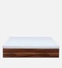 Maya Queen Size Bed with Box Storage In Vintage Sheesham Finish