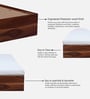 Maya Queen Size Bed with Box Storage In Vintage Sheesham Finish