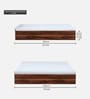Maya Queen Size Bed with Box Storage In Vintage Sheesham Finish