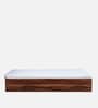 Maya Queen Size Bed with Box Storage In Vintage Sheesham Finish