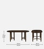 Mayer Sheesham Wood 6 Seater Dining Set With Bench In Scratch Resistant Provincial Teak Finish