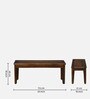 Mayer Sheesham Wood 6 Seater Dining Set With Bench In Scratch Resistant Provincial Teak Finish