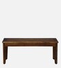Mayer Sheesham Wood 6 Seater Dining Set With Bench In Scratch Resistant Provincial Teak Finish