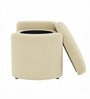 Mayfair Storage Bench In Beige Color
