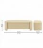Mayfair Storage Bench In Beige Color