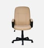 Mayor Leatherette Ergonomic Office Chair in Cream Colour