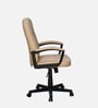 Mayor Leatherette Ergonomic Office Chair in Cream Colour