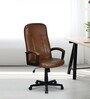 Mayor Leatherette  Executive  Office Chair In Brown Colour