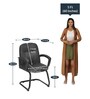 Mayor Cantilever Chair in Black Colour