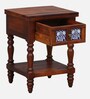 Mayur Sheesham Wood Bedside Table In Honey Oak Finish With Drawer Mayur Sheesham Wood Bedside Table In Honey Oak Finish With Drawer