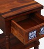 Mayur Sheesham Wood Bedside Table In Honey Oak Finish With Drawer Mayur Sheesham Wood Bedside Table In Honey Oak Finish With Drawer
