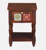 Mayur Sheesham Wood Bedside Table In Honey Oak Finish With Drawer Mayur Sheesham Wood Bedside Table In Honey Oak Finish With Drawer