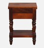 Mayur Sheesham Wood Bedside Table In Honey Oak Finish With Drawer Mayur Sheesham Wood Bedside Table In Honey Oak Finish With Drawer