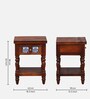 Mayur Sheesham Wood Bedside Table In Honey Oak Finish With Drawer Mayur Sheesham Wood Bedside Table In Honey Oak Finish With Drawer