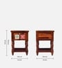 Mayur Sheesham Wood Bedside Table In Honey Oak Finish With Drawer Mayur Sheesham Wood Bedside Table In Honey Oak Finish With Drawer