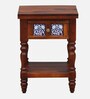 Mayur Sheesham Wood Bedside Table In Honey Oak Finish With Drawer Mayur Sheesham Wood Bedside Table In Honey Oak Finish With Drawer