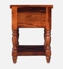 Mayur Sheesham Wood Bedside Table In Honey Oak Finish With Drawer Mayur Sheesham Wood Bedside Table In Honey Oak Finish With Drawer