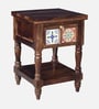 Mayur Sheesham Wood Bedside Table In Provincial Teak Finish With Drawer Mayur Sheesham Wood Bedside Table In Provincial Teak Finish With Drawer