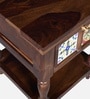 Mayur Sheesham Wood Bedside Table In Provincial Teak Finish With Drawer Mayur Sheesham Wood Bedside Table In Provincial Teak Finish With Drawer