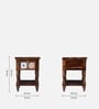 Mayur Sheesham Wood Bedside Table In Provincial Teak Finish With Drawer Mayur Sheesham Wood Bedside Table In Provincial Teak Finish With Drawer