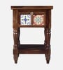 Mayur Sheesham Wood Bedside Table In Provincial Teak Finish With Drawer Mayur Sheesham Wood Bedside Table In Provincial Teak Finish With Drawer