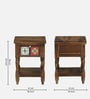 Mayur Sheesham Wood Bedside Table In Provincial Teak Finish With Drawer Mayur Sheesham Wood Bedside Table In Provincial Teak Finish With Drawer