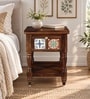 Mayur Sheesham Wood Bedside Table In Provincial Teak Finish With Drawer Mayur Sheesham Wood Bedside Table In Provincial Teak Finish With Drawer
