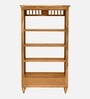 Mayur Sheesham Wood Book Shelf In Rustic Teak Finish