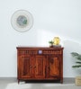 Mayur Sheesham Wood Cabinet In Honey Oak Finish