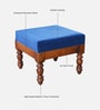 Mayur Sheesham Wood Nesting Coffee Table Set in Honey Oak Finish With Cushioned Stools