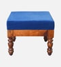 Mayur Sheesham Wood Nesting Coffee Table Set in Honey Oak Finish With Cushioned Stools