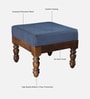 Mayur Sheesham Wood Nesting Coffee Table Set in Provincial Teak Finish With Cushioned Stools