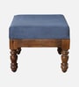 Mayur Sheesham Wood Nesting Coffee Table Set in Provincial Teak Finish With Cushioned Stools