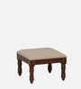 Mayur Sheesham Wood Nesting Coffee Table Set in Honey Oak Finish With Cushioned Stools