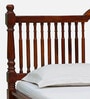 Mayur Sheesham Wood Queen Size Bed In Honey Oak Finish With Drawer Storage