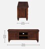 Mayur Sheesham Wood TV Console in Honey Oak Finish for TVs up to 50"