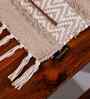 Maze Handwoven Cotton Tablemat-Beige Set of 2