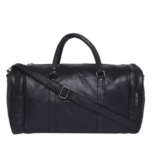 faux leather travel bag