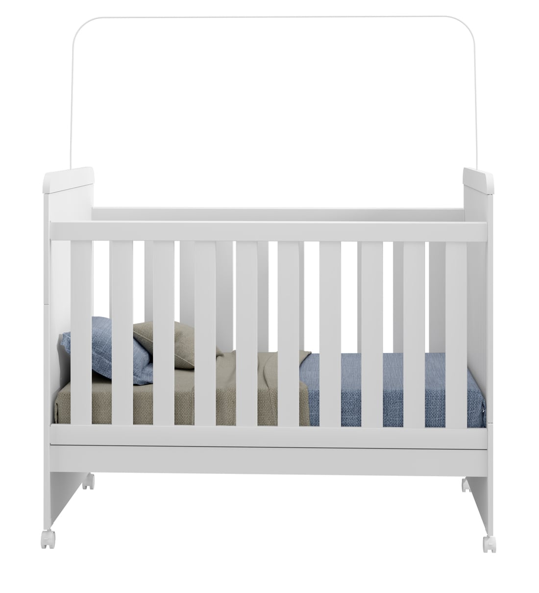 Buy McSilvie Convertible Baby Crib in Satin White Finish Mollycoddle