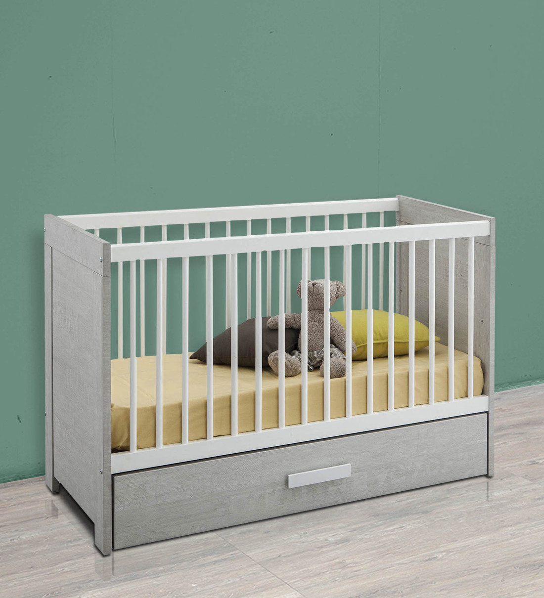 adjustable height crib