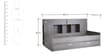 McTyler Teen Bed with Trundle & Storage in Prata Oak Finish McTyler Teen Bed with Trundle & Storage in Prata Oak Finish