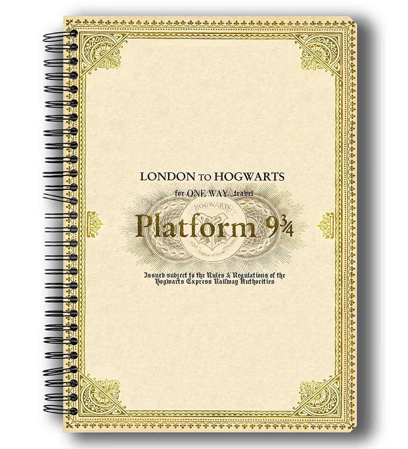 Multicolour Paper Harry Potter London To Hogwarts  Notebook