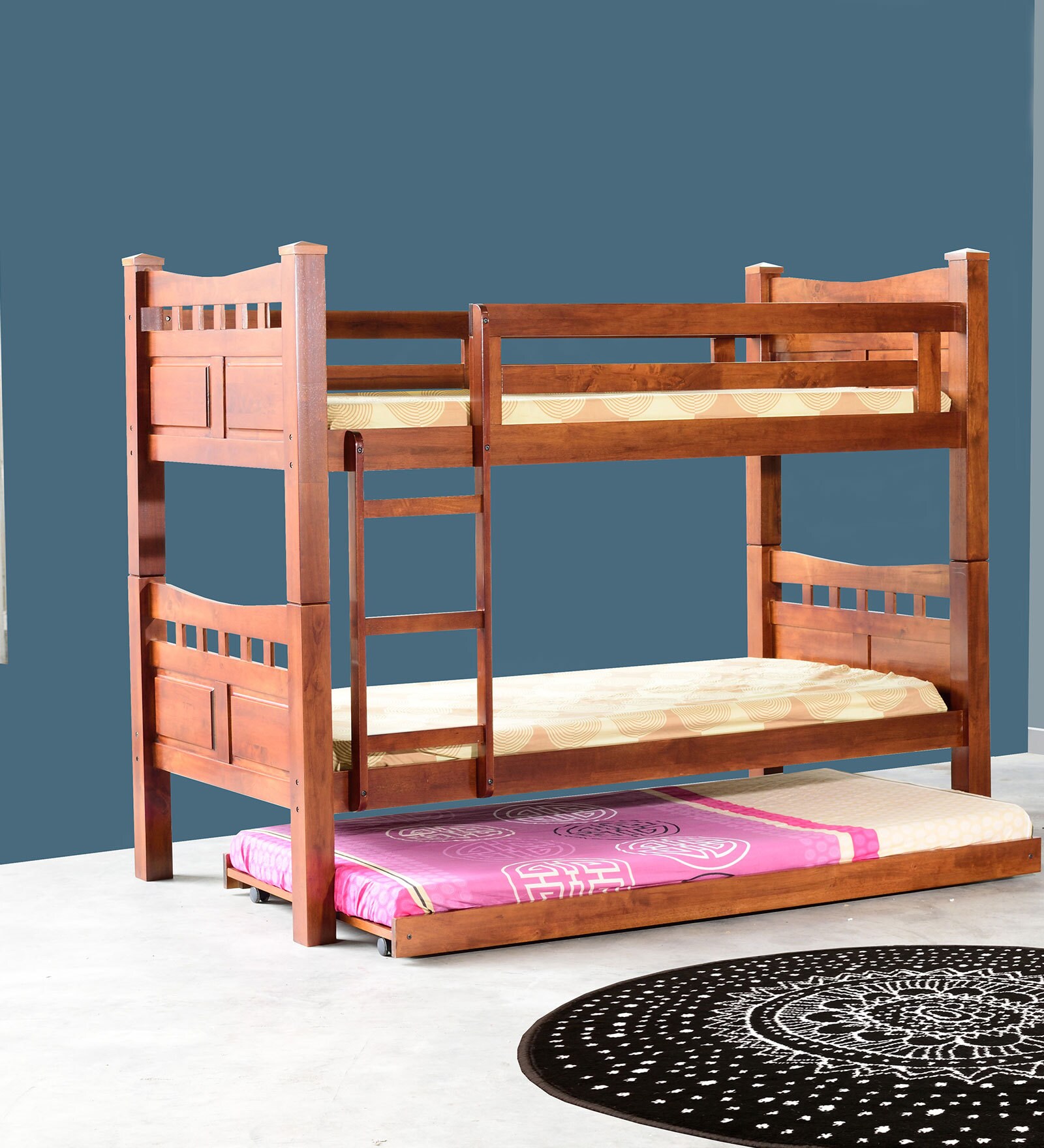 Buy McLarry Bunk Bed in Walnut Finish by Mollycoddle Online Bunk Beds Beds Furniture