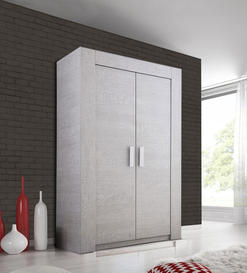 Buy Mczuriel Two Door Wardrobe In Bristol Oak Finish By