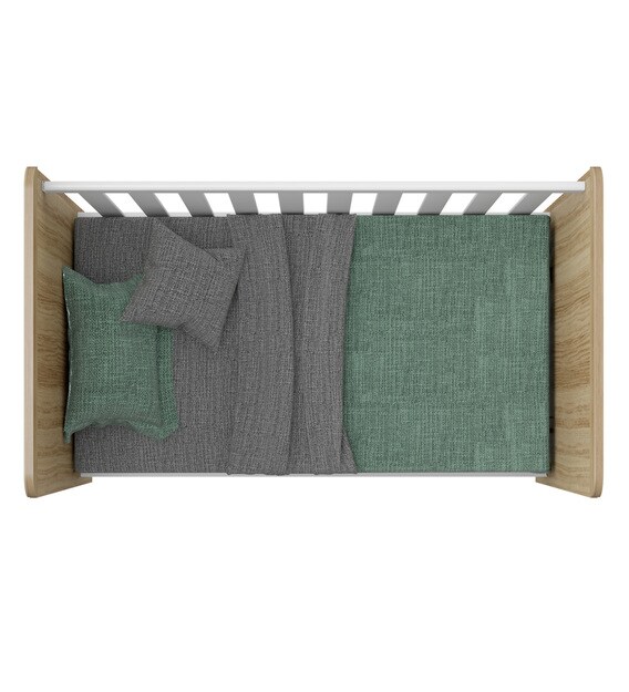 Buy McCoco Baby Convertible Crib in Satin White & Oak Mollycoddle by