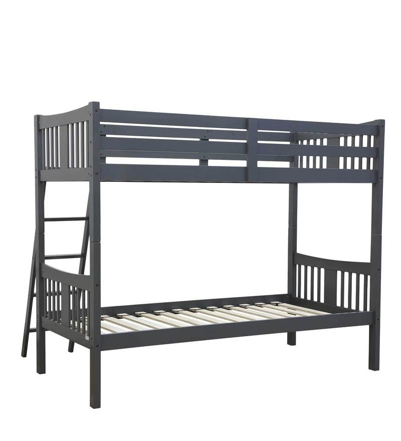 Buy McUno Kids Bunk Bed in Grey Finish by Mollycoddle Online - Standard ...