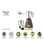 McCoy Star 500 W Mixer Grinder with 3 Jars (Grey & Green)