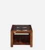 Valencia Sheesham Wood Coffee Table in Scratch Resistant Rustic Teak Finish With Glass Top