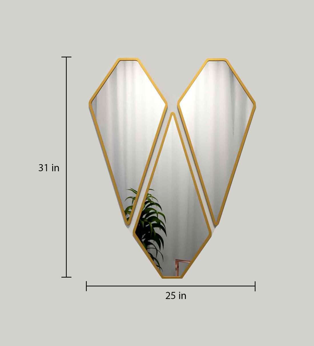 Buy Multicolour MDF French Wall Mirror at 53% OFF by VibeCrafts